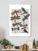Dragonflies On Paper Wall Art -Fab Funky Designs