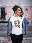 Dragonflies On Paper T-shirt -Fab Funky Designs