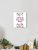 Love Is All You Need Wall Art -Fab Funky Designs