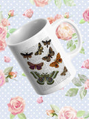 Paper Moths Mug -Fab Funky Designs