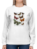 Paper Moths Sweatshirt -Fab Funky Designs