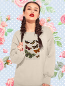 Paper Moths Sweatshirt -Fab Funky Designs