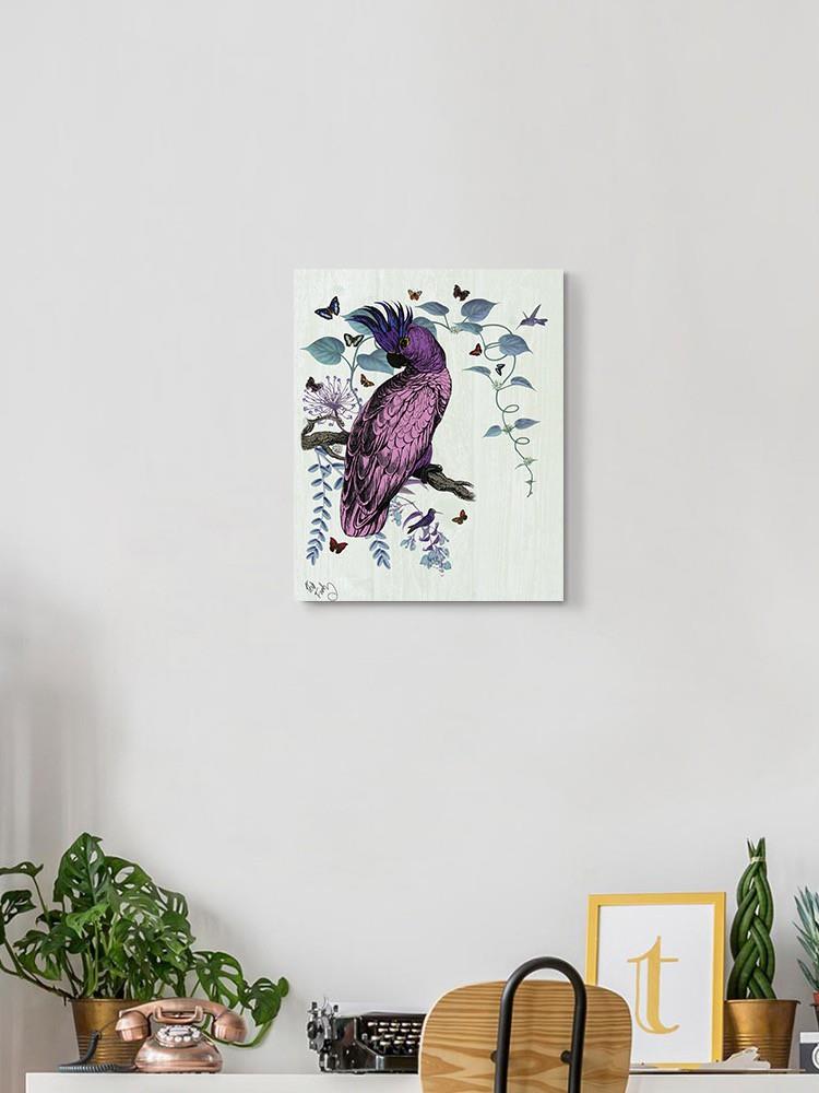 Pink Parrot Wall Art -Fab Funky Designs