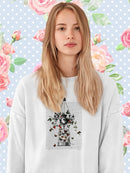 Butterfly Chandelier Sweatshirt -Fab Funky Designs