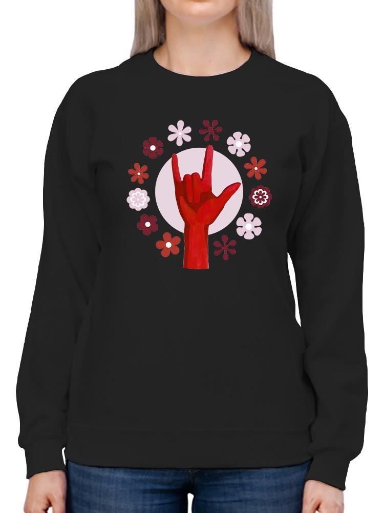 Groovy Love C Sweatshirt -Grace Popp Designs