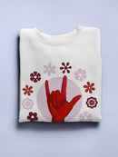 Groovy Love C Sweatshirt -Grace Popp Designs