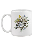 Floral Hanukkah C Mug -Grace Popp Designs