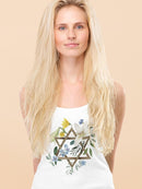 Floral Hanukkah C T-shirt -Grace Popp Designs