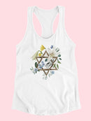 Floral Hanukkah C T-shirt -Grace Popp Designs