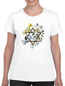 Floral Hanukkah C T-shirt -Grace Popp Designs