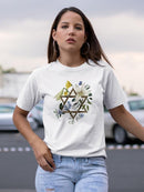 Floral Hanukkah C T-shirt -Grace Popp Designs
