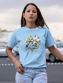 Floral Hanukkah C T-shirt -Grace Popp Designs