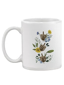 Floral Hanukkah B Mug -Grace Popp Designs