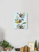 Floral Hanukkah B Wall Art -Grace Popp Designs