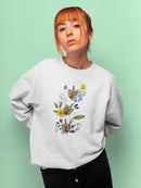 Floral Hanukkah B Sweatshirt -Grace Popp Designs