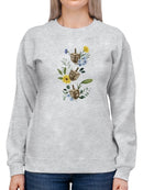 Floral Hanukkah B Sweatshirt -Grace Popp Designs