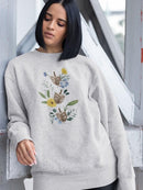 Floral Hanukkah B Sweatshirt -Grace Popp Designs