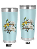 Floral Hanukkah Ii Tumbler -Grace Popp Designs