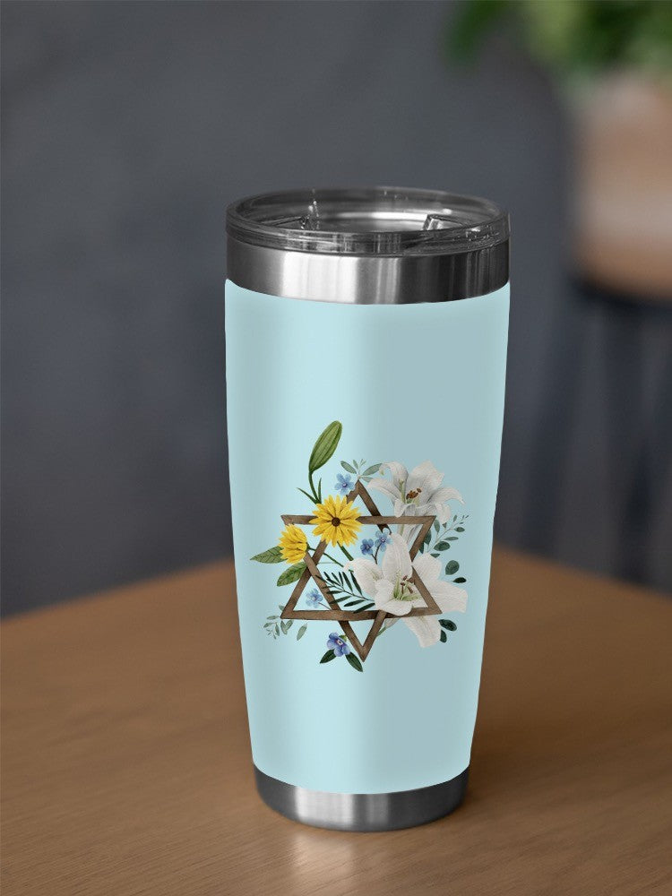 Floral Hanukkah Ii Tumbler -Grace Popp Designs