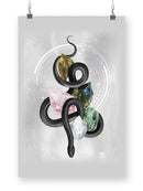 Crystalline Serpent I. Wall Art -Grace Popp Designs