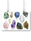 Healing Crystals Wall Art -Grace Popp Designs