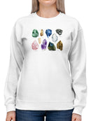 Healing Crystals Sweatshirt -Grace Popp Designs