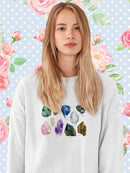 Healing Crystals Sweatshirt -Grace Popp Designs