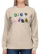 Healing Crystals Sweatshirt -Grace Popp Designs