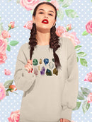 Healing Crystals Sweatshirt -Grace Popp Designs