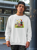 Gnome Neighbors Iii Sweatshirt -Grace Popp Designs