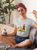 Gnome Neighbors Iii. T-shirt -Grace Popp Designs