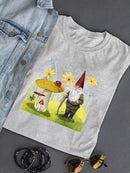 Gnome Neighbors Iv. T-shirt -Grace Popp Designs