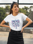 Boho Hanukkah I T-shirt -Grace Popp Designs