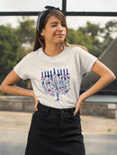 Boho Hanukkah I T-shirt -Grace Popp Designs