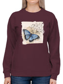 Butterflies On Paper Sweatshirt -Grace Popp Designs