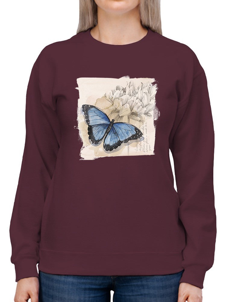 Butterflies On Paper Sweatshirt -Grace Popp Designs