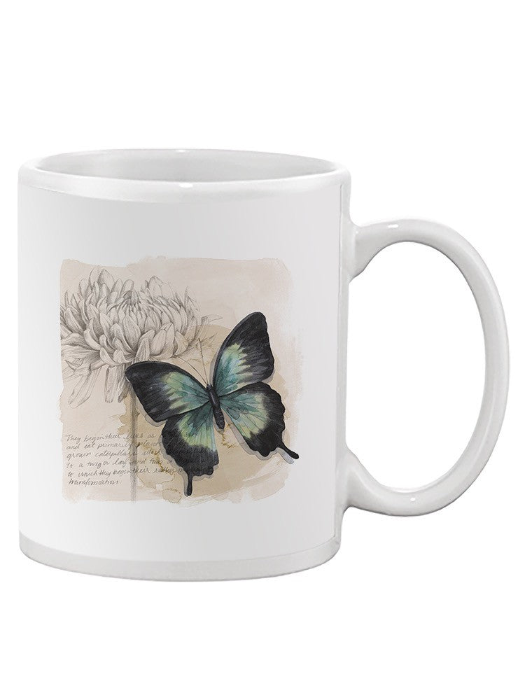 Butterflies And Flowers Ii Mug -Grace Popp Designs