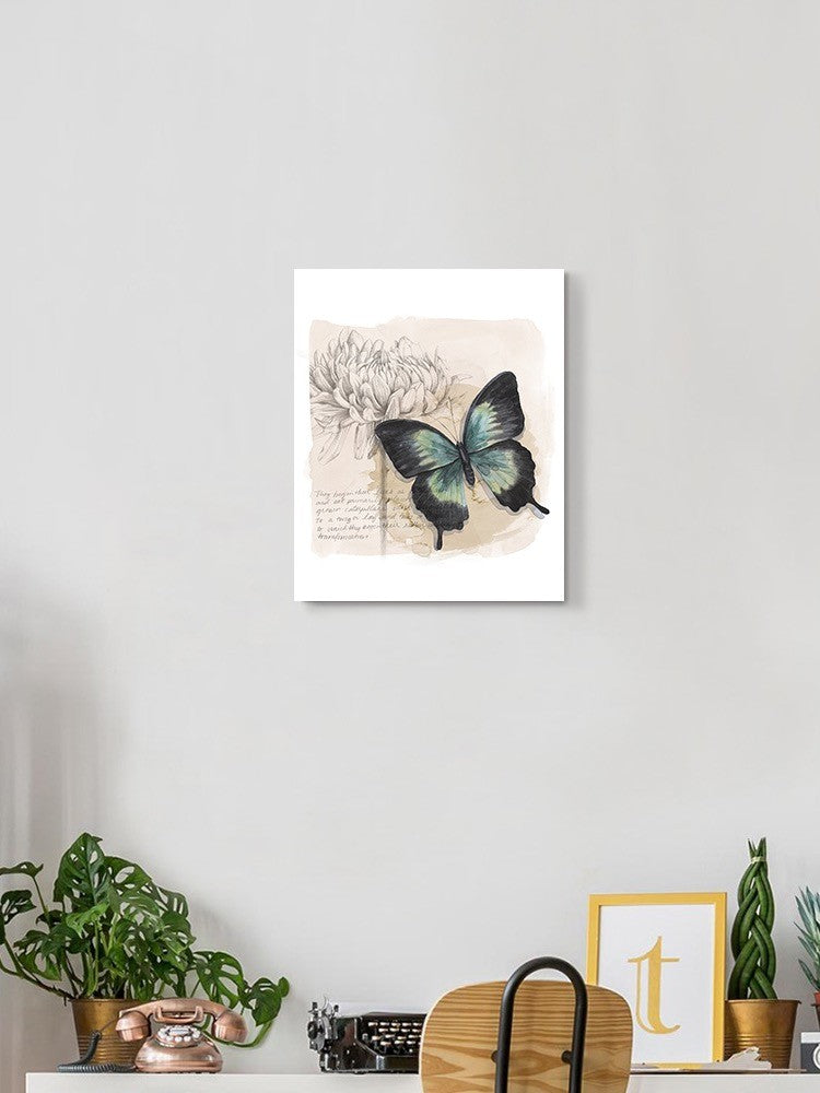 Butterflies And Flowers Ii Wall Art -Grace Popp Designs