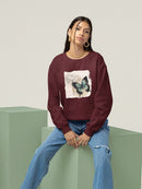 Butterflies And Flowers Ii Sweatshirt -Grace Popp Designs