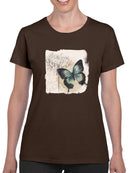 Butterflies And Flowers Ii T-shirt -Grace Popp Designs