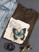 Butterflies And Flowers Ii T-shirt -Grace Popp Designs