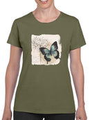 Butterflies And Flowers Ii T-shirt -Grace Popp Designs