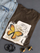 Butterfly On Paper T-shirt -Grace Popp Designs