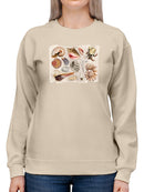 Ocean Shells Sweatshirt -Grace Popp Designs