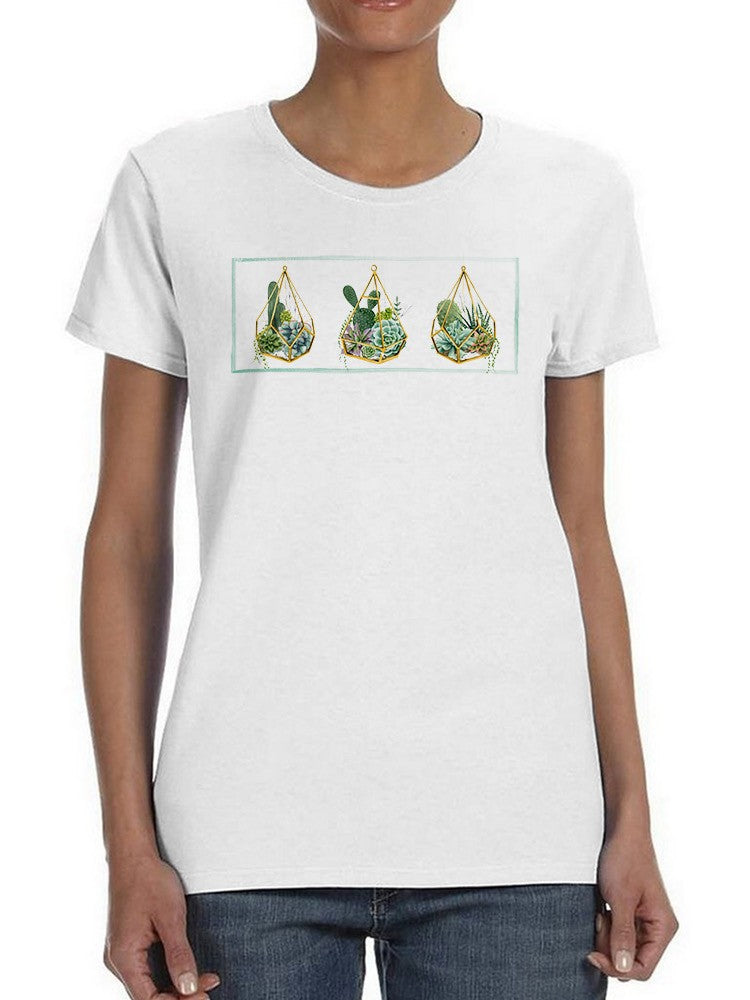 Hanging Terrarium Collection T-shirt -Grace Popp Designs