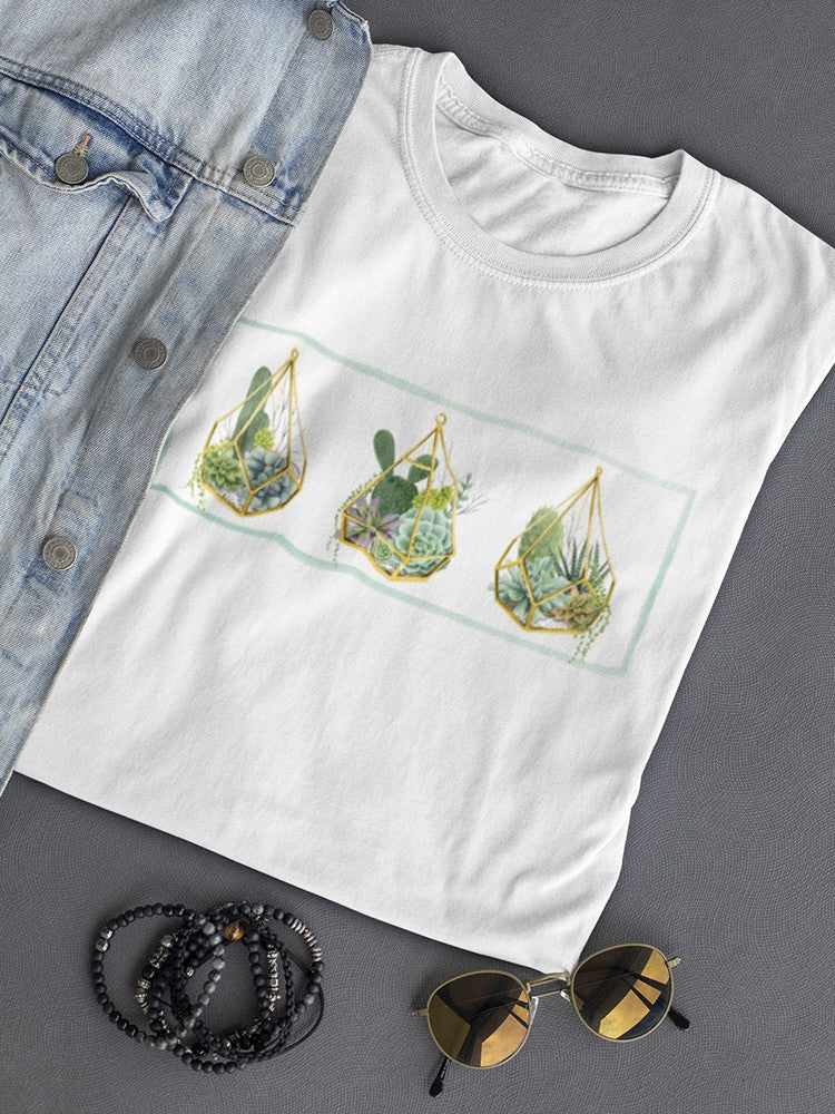 Hanging Terrarium Collection T-shirt -Grace Popp Designs