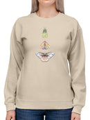 Moth Fairies Ii Sweatshirt -Grace Popp Designs