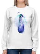 Peacock Jeweled Sweatshirt -Grace Popp Designs