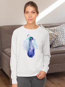 Peacock Jeweled Sweatshirt -Grace Popp Designs