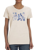 Avian Twilight Chinese T-shirt -Grace Popp Designs